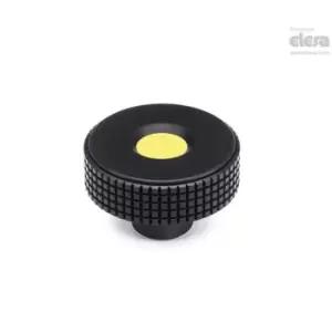 ELESA Diamond knurled knob-MBT.30 B-6-C6 Red