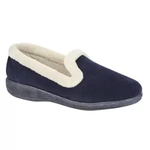 Sleepers Womens/Ladies Sophia Memory Foam Slippers (6 UK) (Navy)