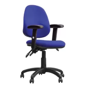 Java 300 ADT High Back Operator Chair With Height Adjustable Arms - Blue