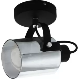 BERREGAS Wall Light - black, chrome - Eglo