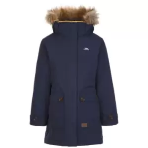 Trespass Girls Rhoda Waterproof Jacket (2-3 Years) (Navy)