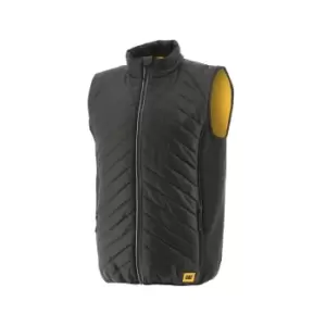 Caterpillar Mens Trades Hybrid Body Warmer (XL) (Black/Yellow)