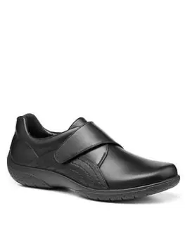 Hotter Sugar II Wide Fit Flat Shoes - Black, Size 9, Women