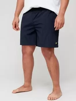 Lyle & Scott Big & Tall Plain Swim Shorts - Navy, Size 1Xl, Men