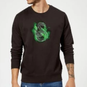 Harry Potter Slytherin Geometric Sweatshirt - Black