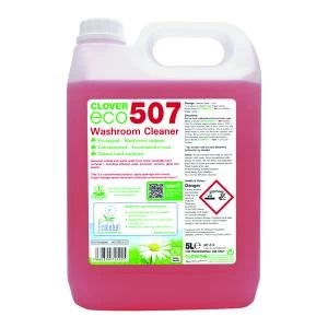 Clover ECO 507 Washroom Cleaner 5 Litre Pack of 2 507