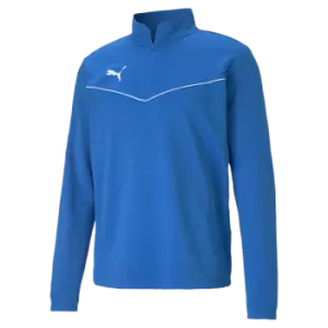 Puma teamRISE 1/4 Zip Top Electric Blue Medium