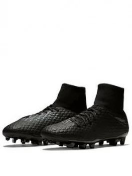 Nike Mens Hypervenom Phantom 3 Dynamic Fit Firm ground Football Boot Black Size 8 Men