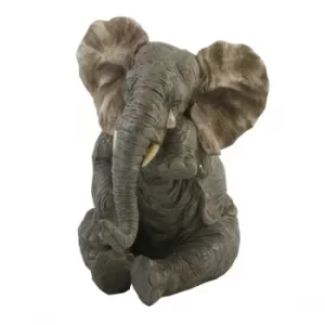 Naturecraft Sitting Crying Elephant Figurine