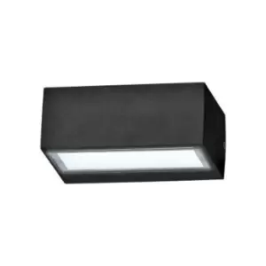 Outdoor Twin Up Down Wall Light Black IP44, G9