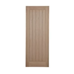 Cottage Framed Ledged And Braced Oak veneer Internal Door H1981mm W762mm