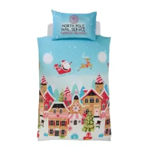 Rapport Home Furnishings Rapport Home Gingerbread Town Duvet Set Multi Toddler