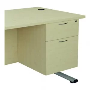 Jemini 655 Fixed Pedestal 2 Drawer Maple KF74414