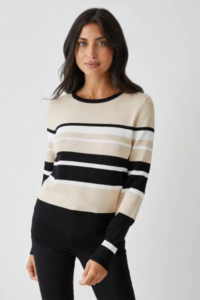 Stripe Colourblock Jumper