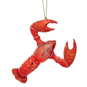 Sass & Belle Glitter Lobster Shaped Bauble