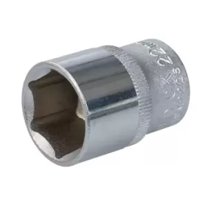 King Dick HSM222 Socket 1/2" SD 12pt Metric 22mm