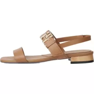 Tommy Hilfiger Hardware Flat Sandal - Brown