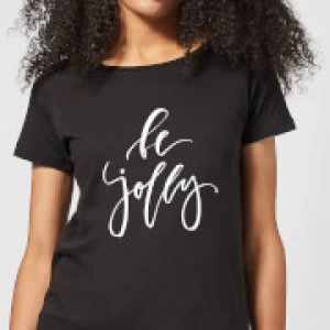 Be Jolly Womens T-Shirt - Black - 3XL