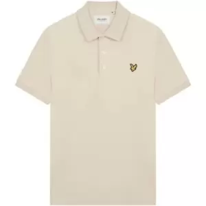 Lyle and Scott Basic Short Sleeve Polo Shirt - Beige