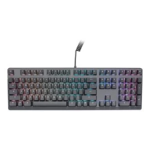 Mionix Wei Mechanical RGB Gaming Keyboard with Backlight, Red Cherry MX Switches (UK Layout) - Black