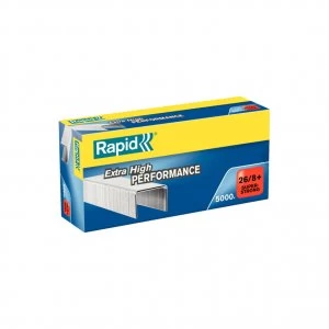 Rapid SuperStrong Staples 26/8+, Box 5000