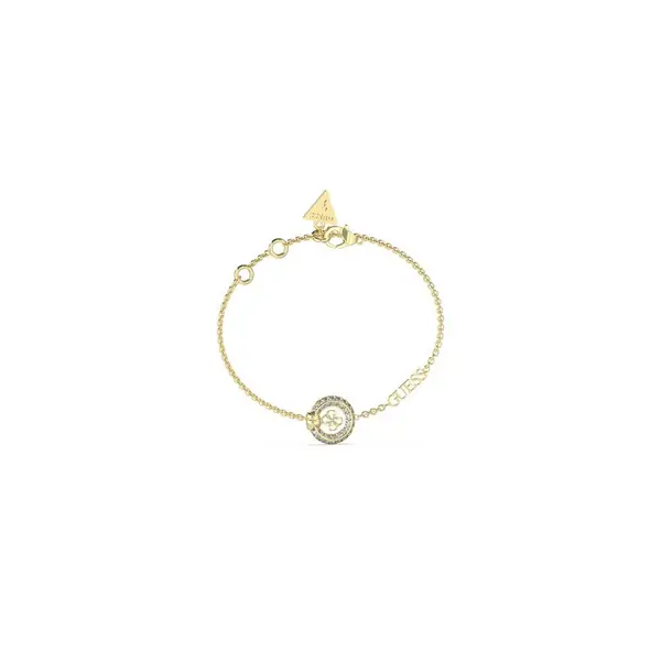 Guess Jewellery Ladies 4G Logo Knot Mini Bracelet UBB04053YGWHL