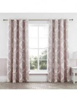 Catherine Lansfield Rococo Damask Jacquard Curtains