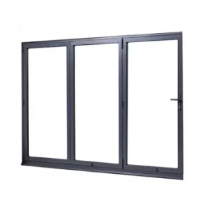 LPD AluVu External Folding Sliding Door Set 2400mm 3+0 Configuration Grey Right Handed