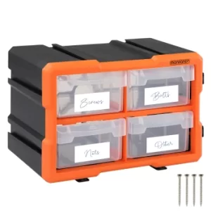 Small Parts Storage Box 29.5x16x19.5cm with 8 Boxes