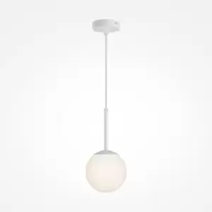 Maytoni Basic Form 15cm Modern Globe Pendant Ceiling Light Matt White E14