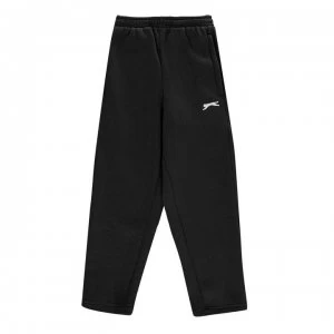 Slazenger Open Hem Fleece Pants Junior Boys - Black