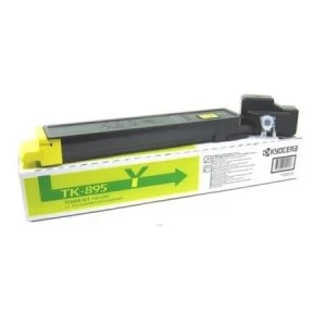 Kyocera TK895Y Yellow Laser Toner Ink Cartridge