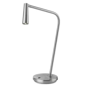 Gamma LED Table lamp Satin Nickel 175lm 2700K