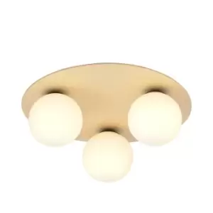 Kenzo Brown Shade Cluster Ceiling Light 3x E14