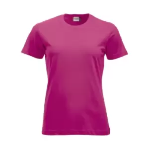 Clique Womens/Ladies New Classic T-Shirt (L) (Bright Cerise)