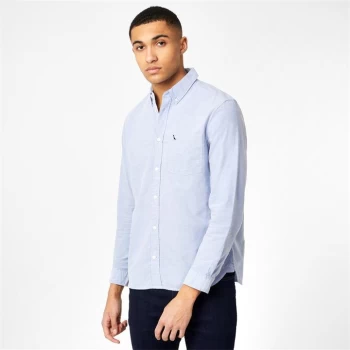 Jack Wills Wadsworth Plain Oxford Shirt - Blue