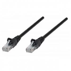 Intellinet Network Patch Cable Cat6 10m Black Copper U/UTP PVC RJ45 Gold Plated Contacts Snagless Booted Polybag