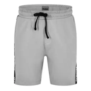 Hugo Logo Tape Pyjama Shorts - Grey