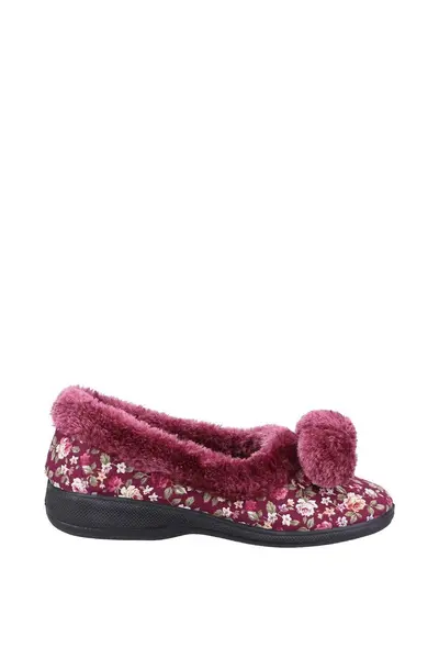 Fleet & Foster Goldfinch Ladies Slipper Red