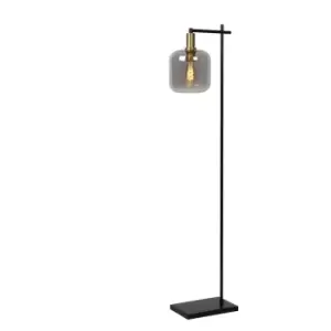 Joanet Modern Floor Lamp - 1xE27 - Smoke Grey