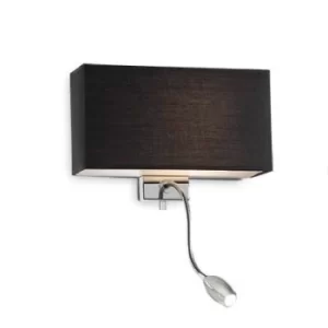 Hotel 1 Light Indoor Wall Light Black, E27