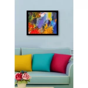 SC0771 Multicolor Decorative Framed MDF Painting