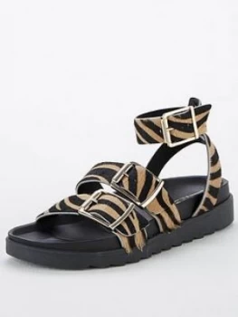 Office Stingray Flat Sandals - Animal