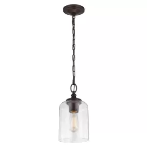 1 Bulb Ceiling Pendant Light Fitting Oil Rubbed Bronze LED E27 60W Bulb