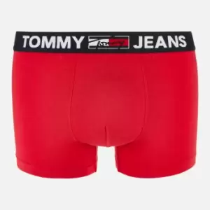 Tommy Jeans Mens Waistband Flag Boxer Briefs - Primary Red - M