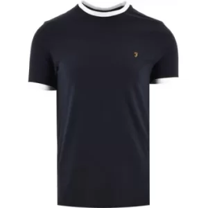 Farah Navy Groves Ringer T-Shirt