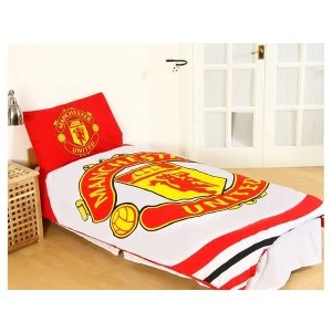 Man Utd Pulse Single Duvet and Pillow Case Set