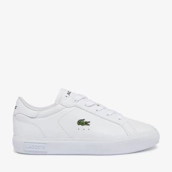 Lacoste Kids Powercourt Trainers - White - UK 11 Kids