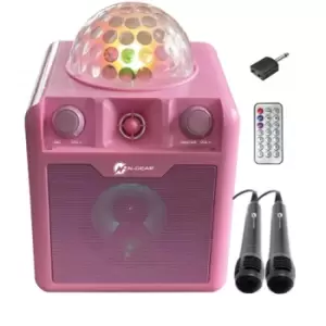 N-Gear Portable Disco Block 410 Karaoke Speaker - Pink