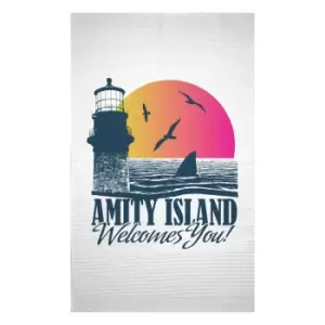 Jaws Amity Island Woven Rug - Small